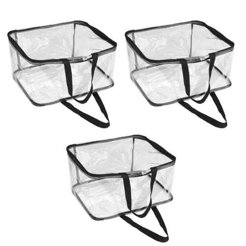 Transparent Clothes organizer with Handle and Zipper