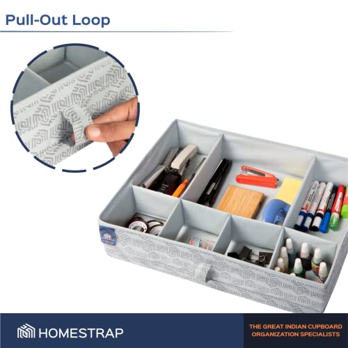 Multipurpose Foldable Drawer Organizer With 7 Compartments