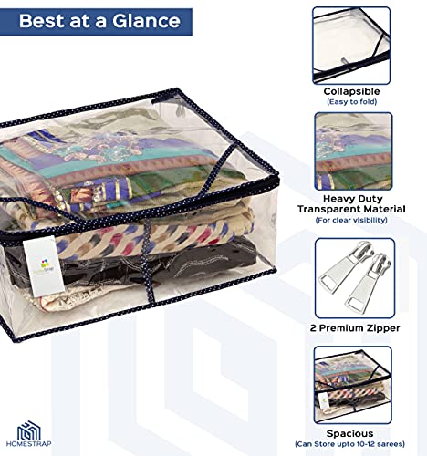 Transparent Plastic Saree Cover for Neat Storage