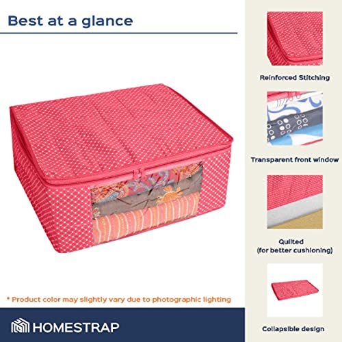 3 layer Cotton Quilted Saree Cover /Clothes Organizer