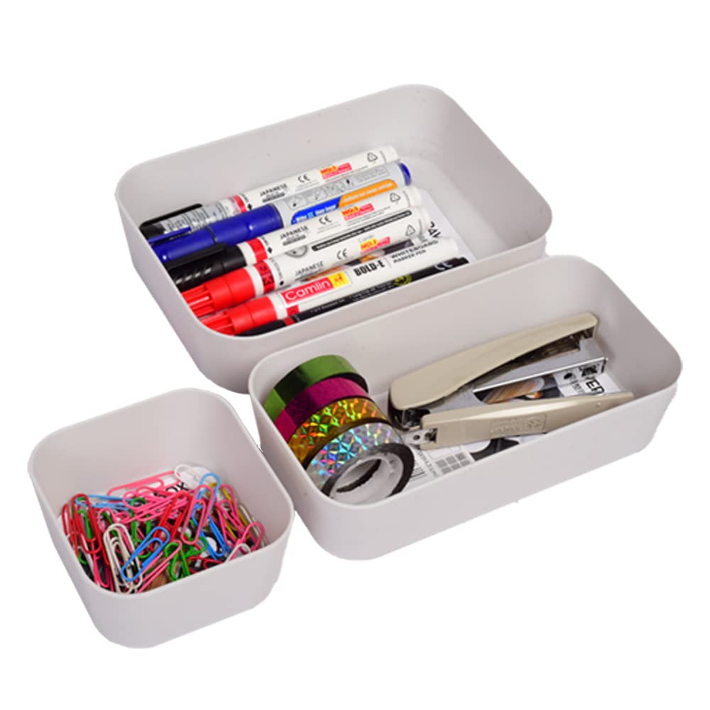 Pack of 3 Drawer Organizer Trays