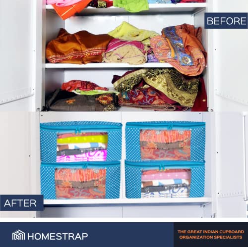 3 layer Cotton Quilted Saree Cover /Clothes Organizer