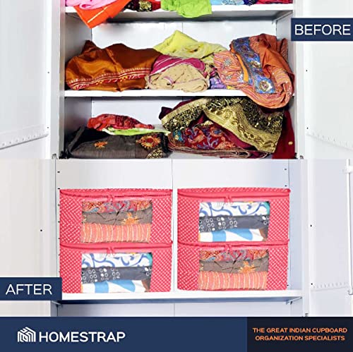 3 layer Cotton Quilted Saree Cover /Clothes Organizer