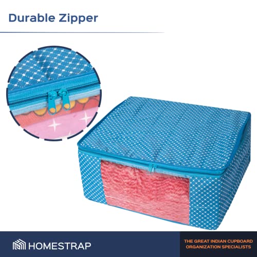 3 layer Cotton Quilted Saree Cover /Clothes Organizer