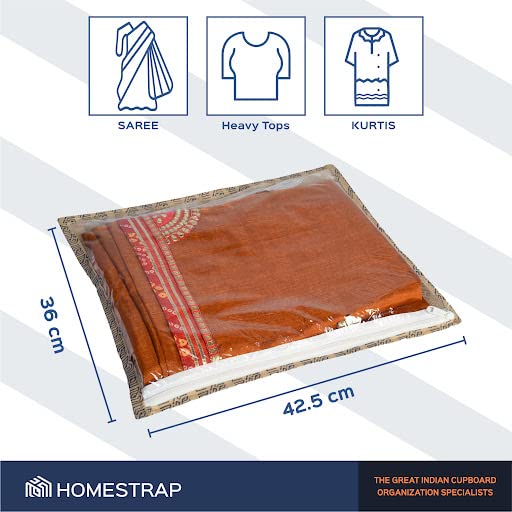 Single Saree Covers, Clothes Storage Bag