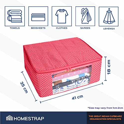 3 layer Cotton Quilted Saree Cover /Clothes Organizer