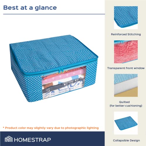 3 layer Cotton Quilted Saree Cover /Clothes Organizer