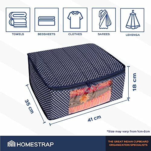 3 layer Cotton Quilted Saree Cover /Clothes Organizer