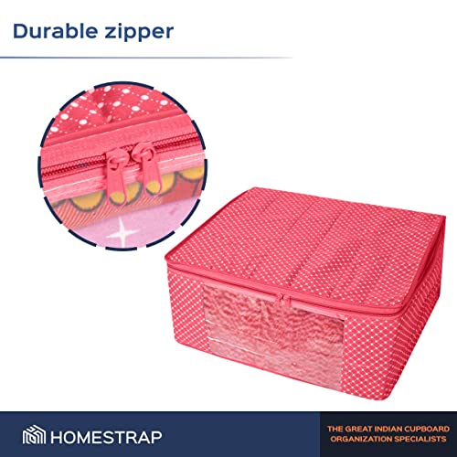 3 layer Cotton Quilted Saree Cover /Clothes Organizer
