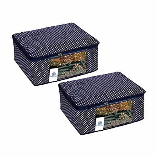 3 layer Cotton Quilted Saree Cover /Clothes Organizer