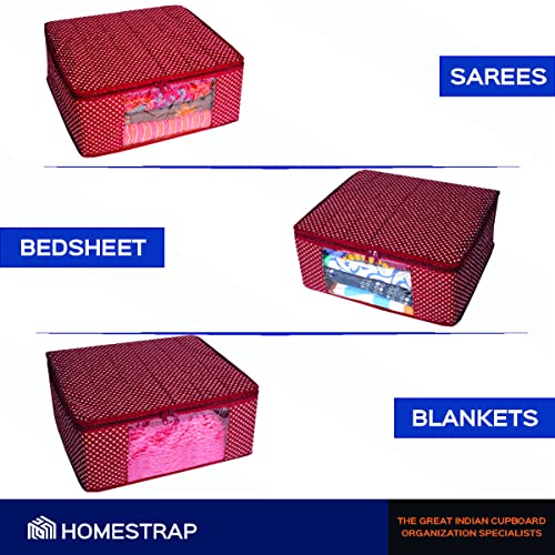 3 layer Cotton Quilted Saree Cover | Clothes Organizer