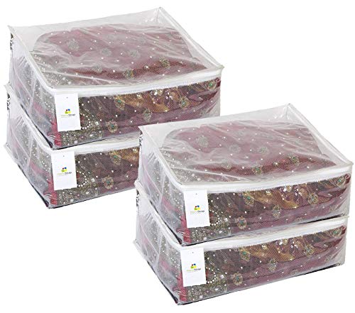 Transparent Saree Covers | Clothes Storage Bag