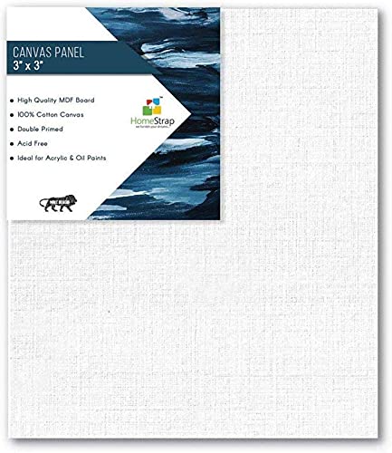3X3 Inch Canvas Board (Pack of 12)