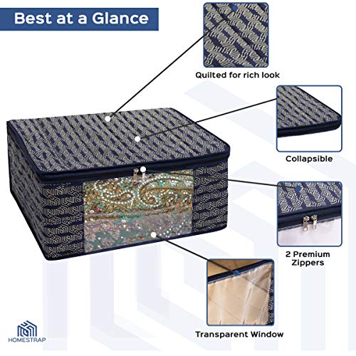 3 Layered Cotton Quilted Saree Cover