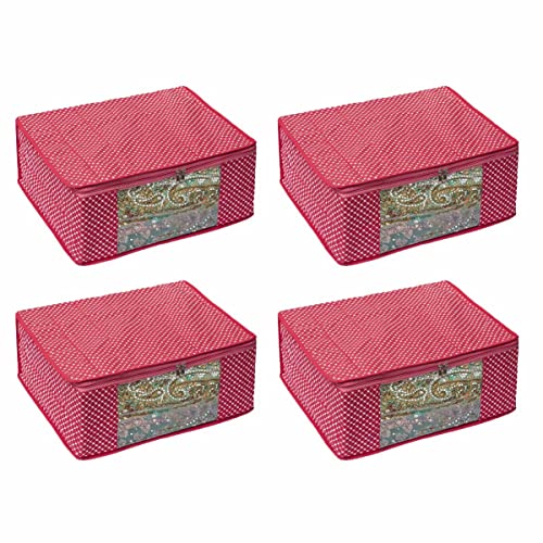 3 layer Cotton Quilted Saree Cover /Clothes Organizer