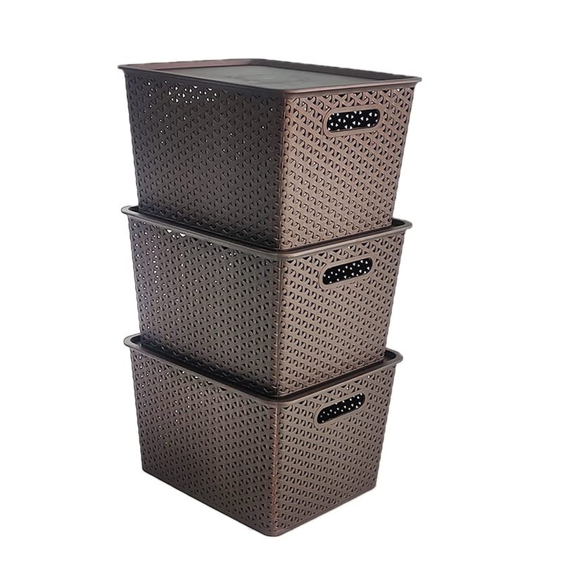 Versatile Plastic Storage Baskets for Home Organization