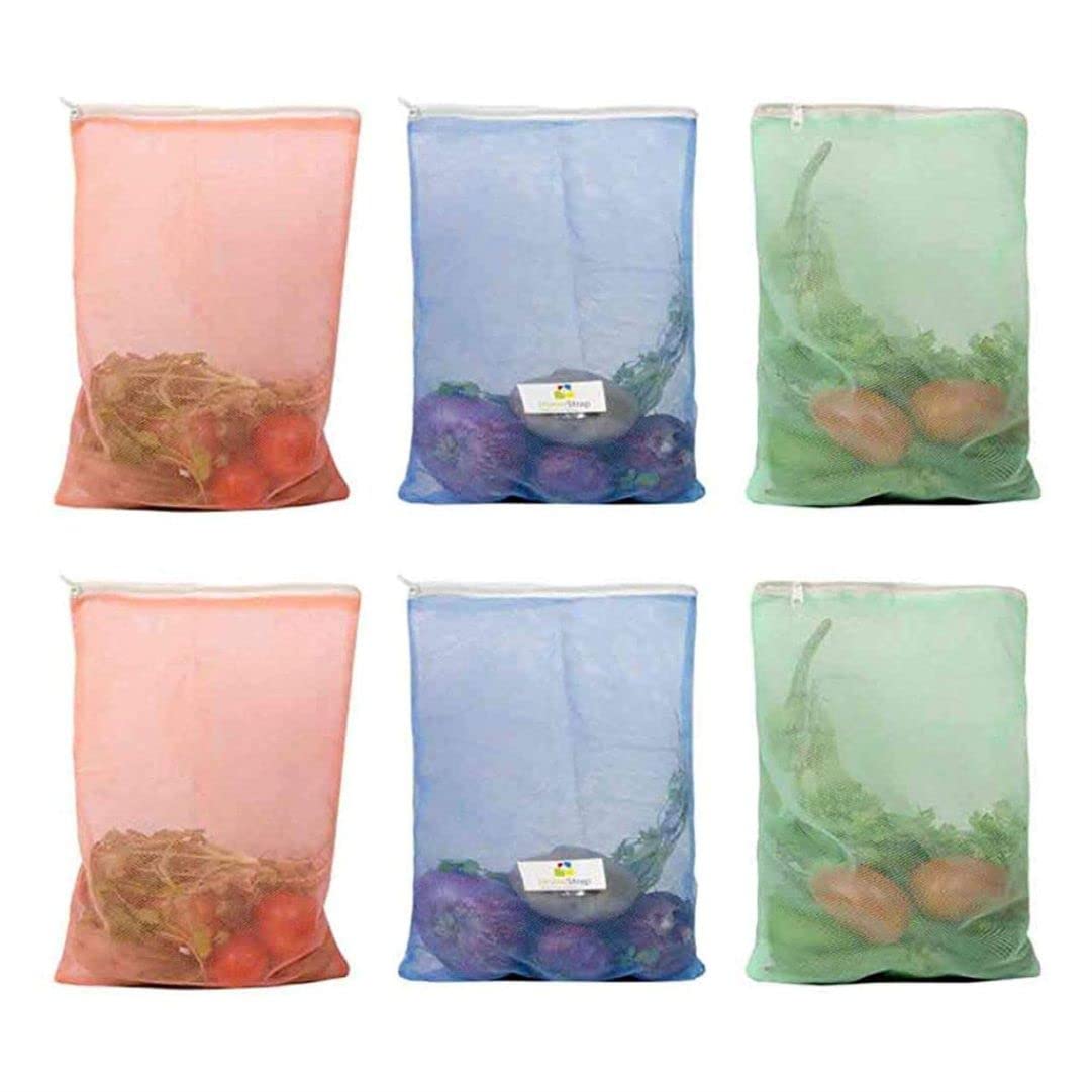 Multicolor Mesh Vegetables Bags
