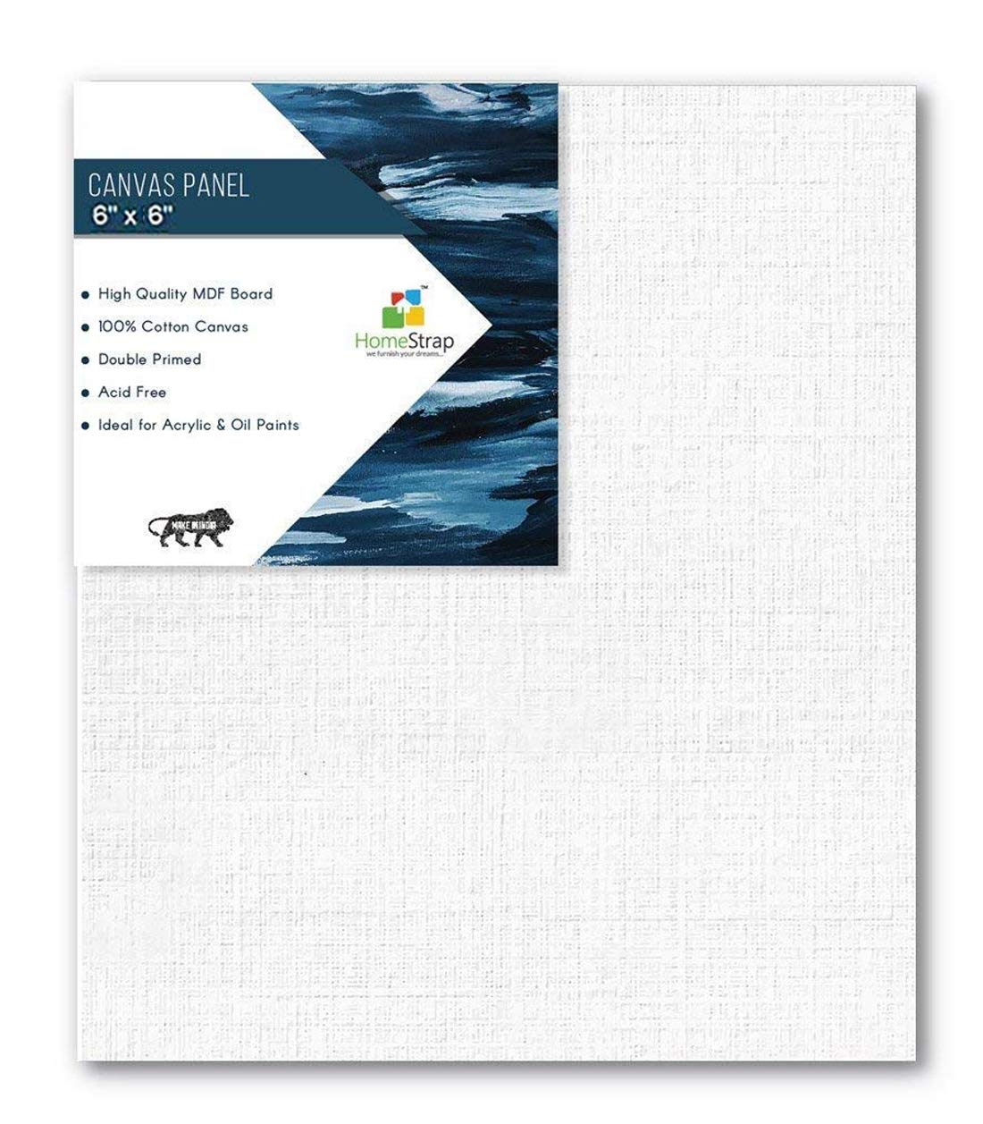 6X6 Inch Canvas Board (Pack of 6)