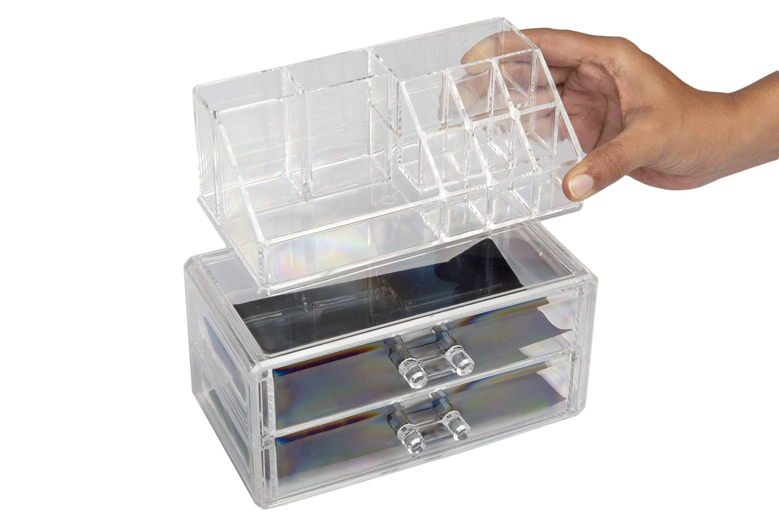 Cosmetic/ Makeup Organizer Storage with 2 Small Drawers