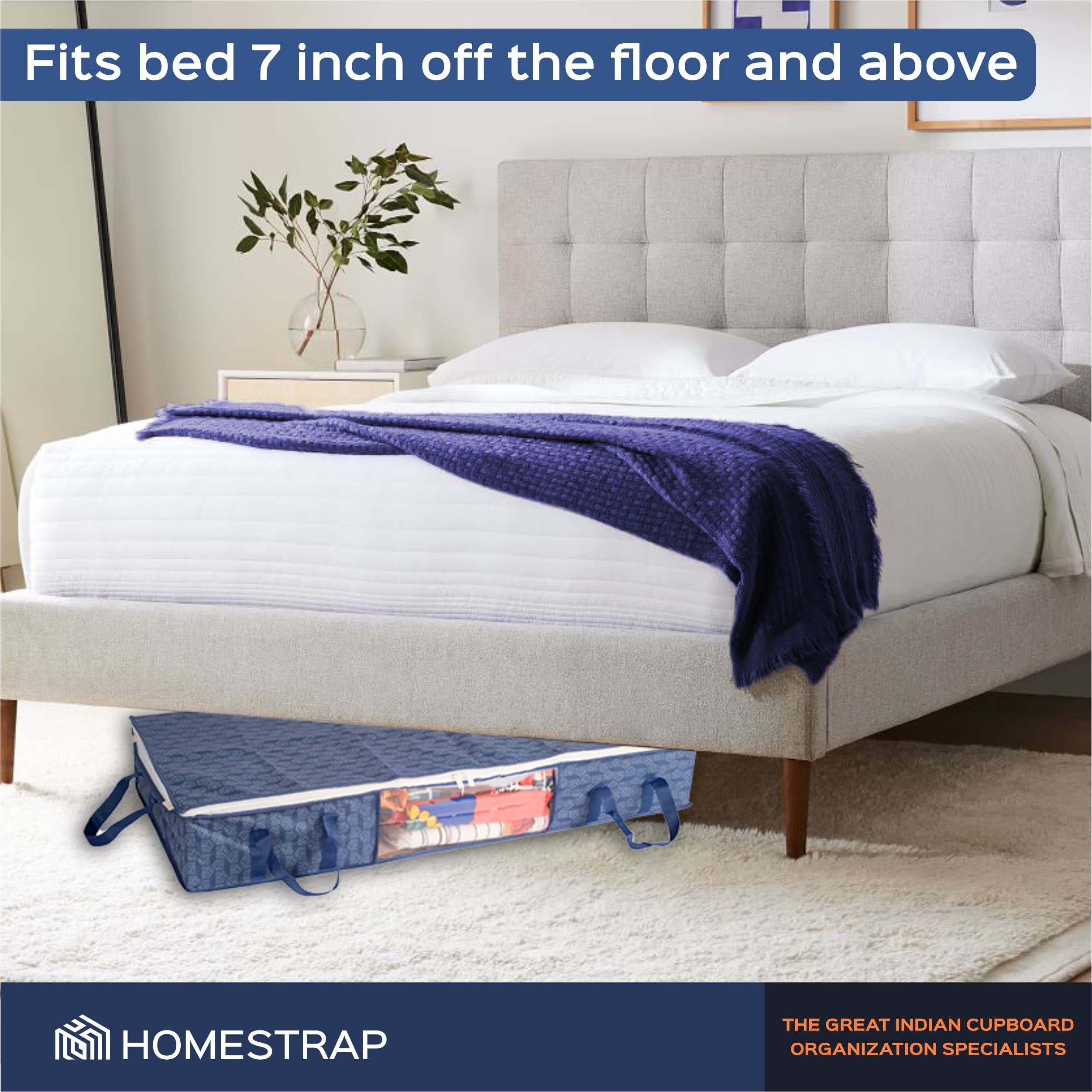 Underbed Organizer | Blanket, Pillow Storage Bag Set of 4