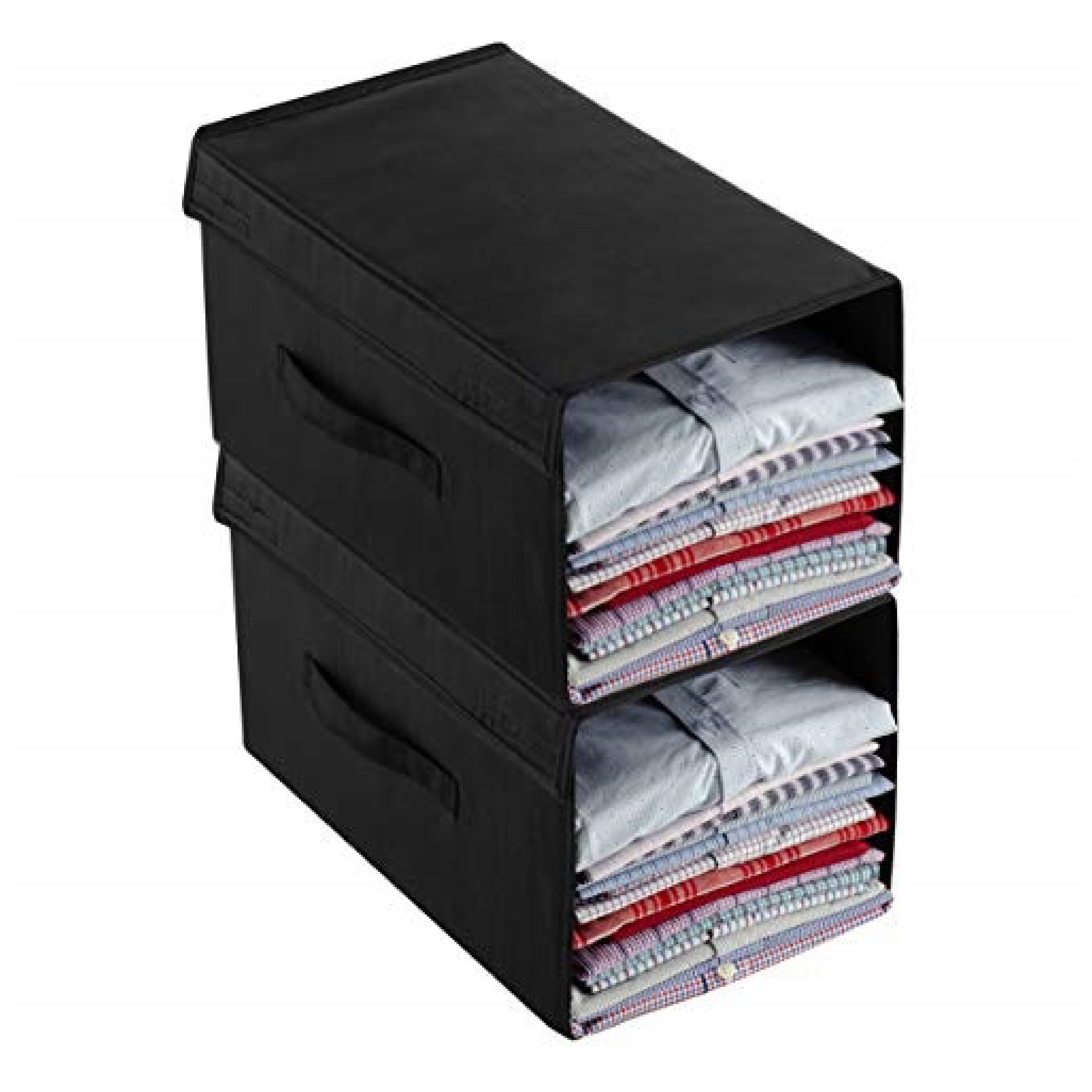 Clothes Stacker with Lid | Large | Black