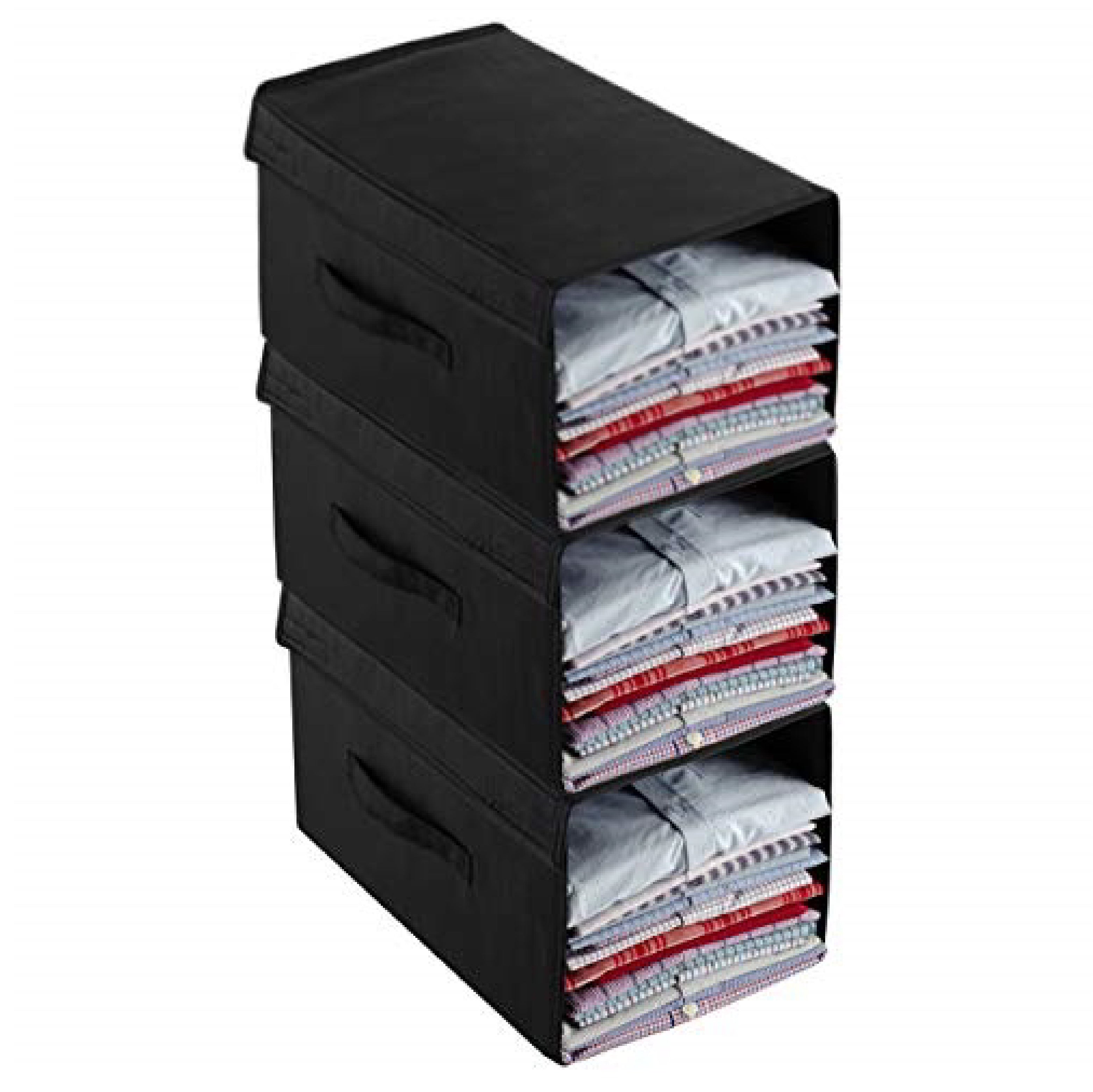 Clothes Stacker with Lid | Large | Black