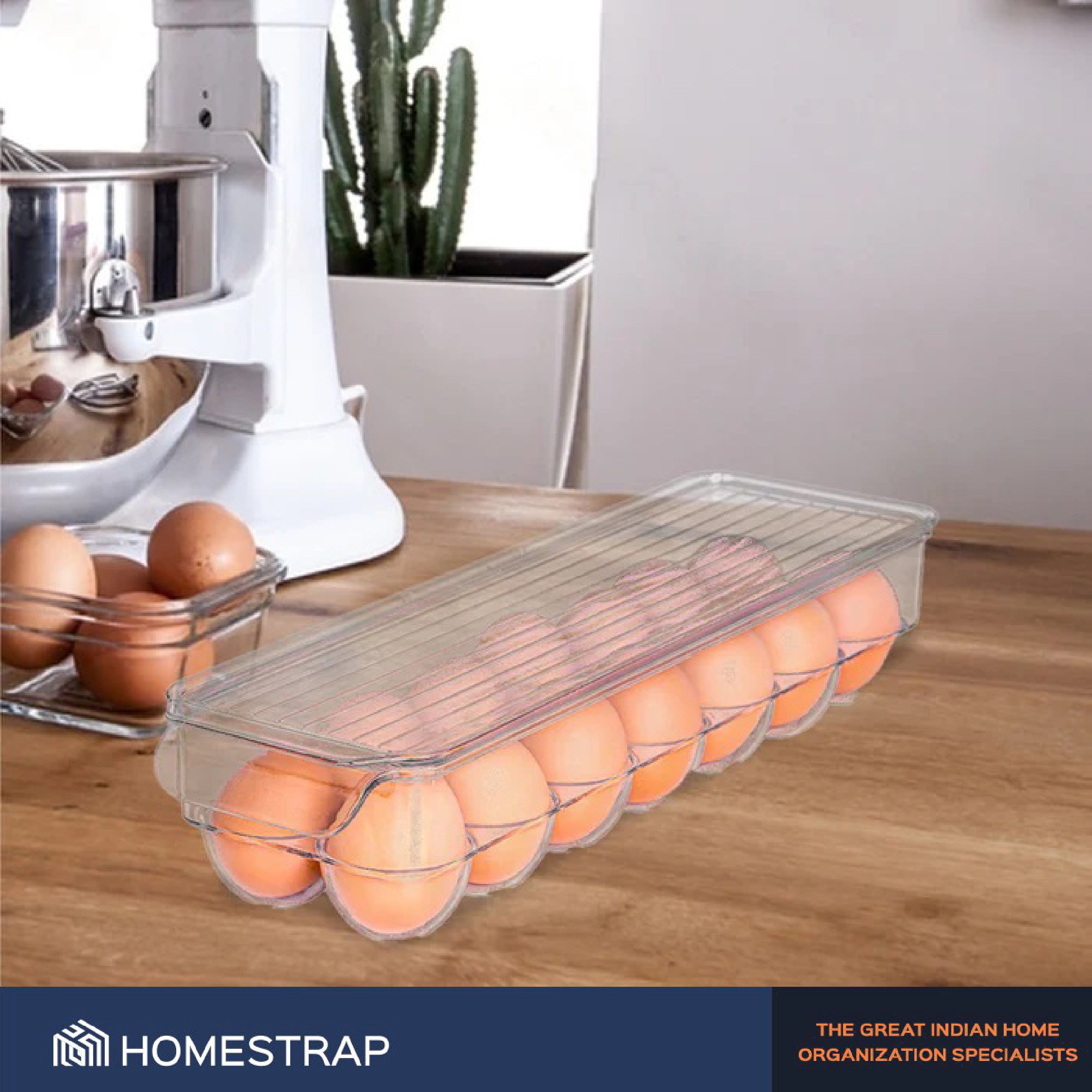 14 Compartments, Eggs Storage Box with lid