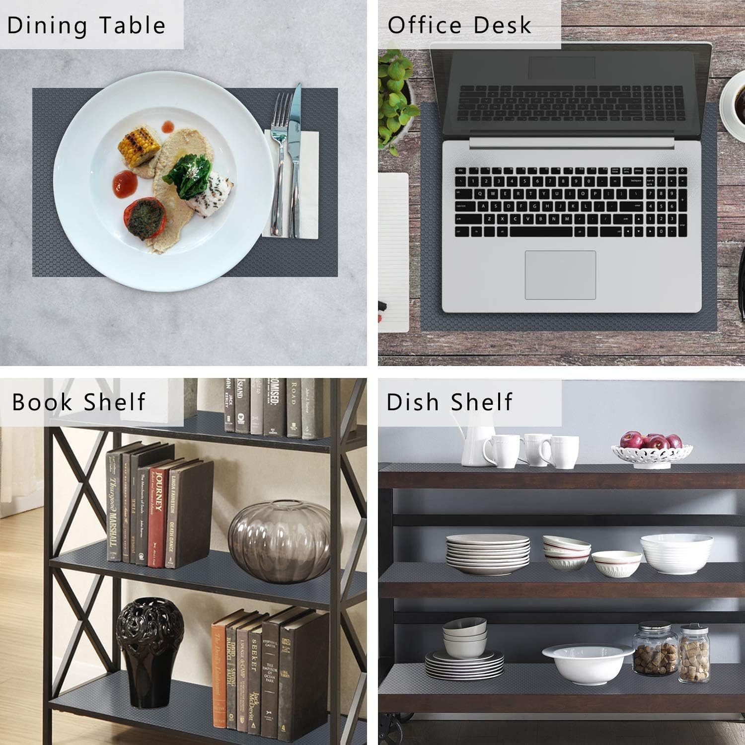 Multipurpose Anti-Slip Mat for Fridge | Cabinets | Drawers | Table (60cm X 1.25 Meters Roll)