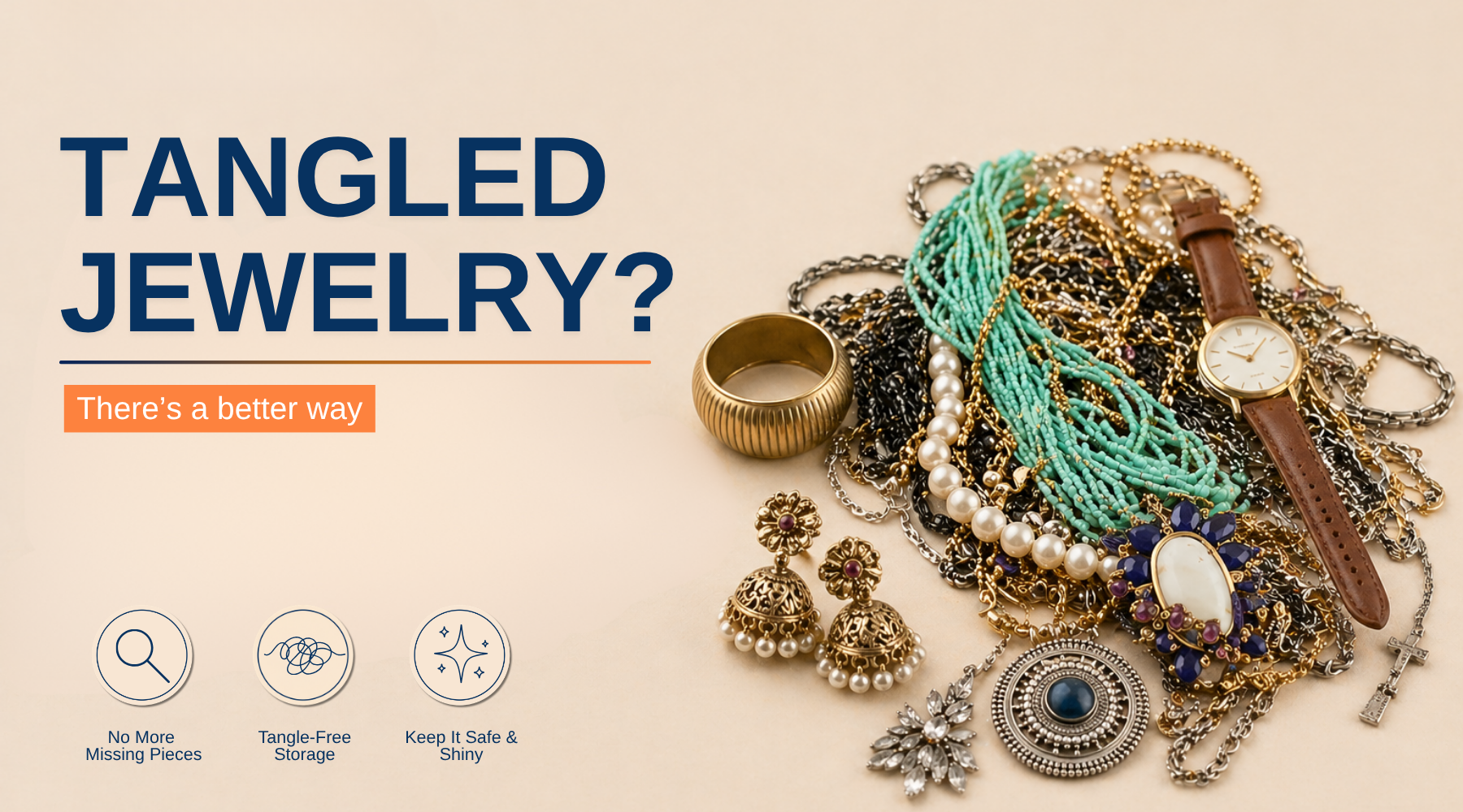How to organise jewellery without losing small pieces – tips for storage, tangles, and tarnishing