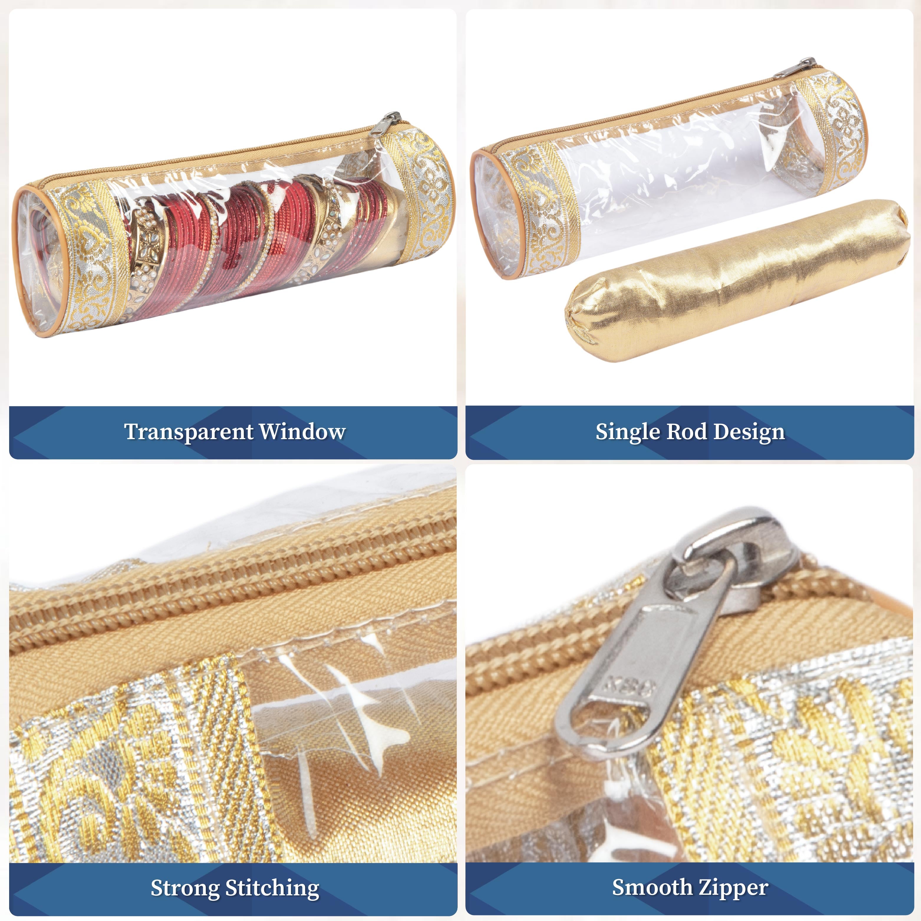 Bangle Pouch, Transparent Bangle Organizer