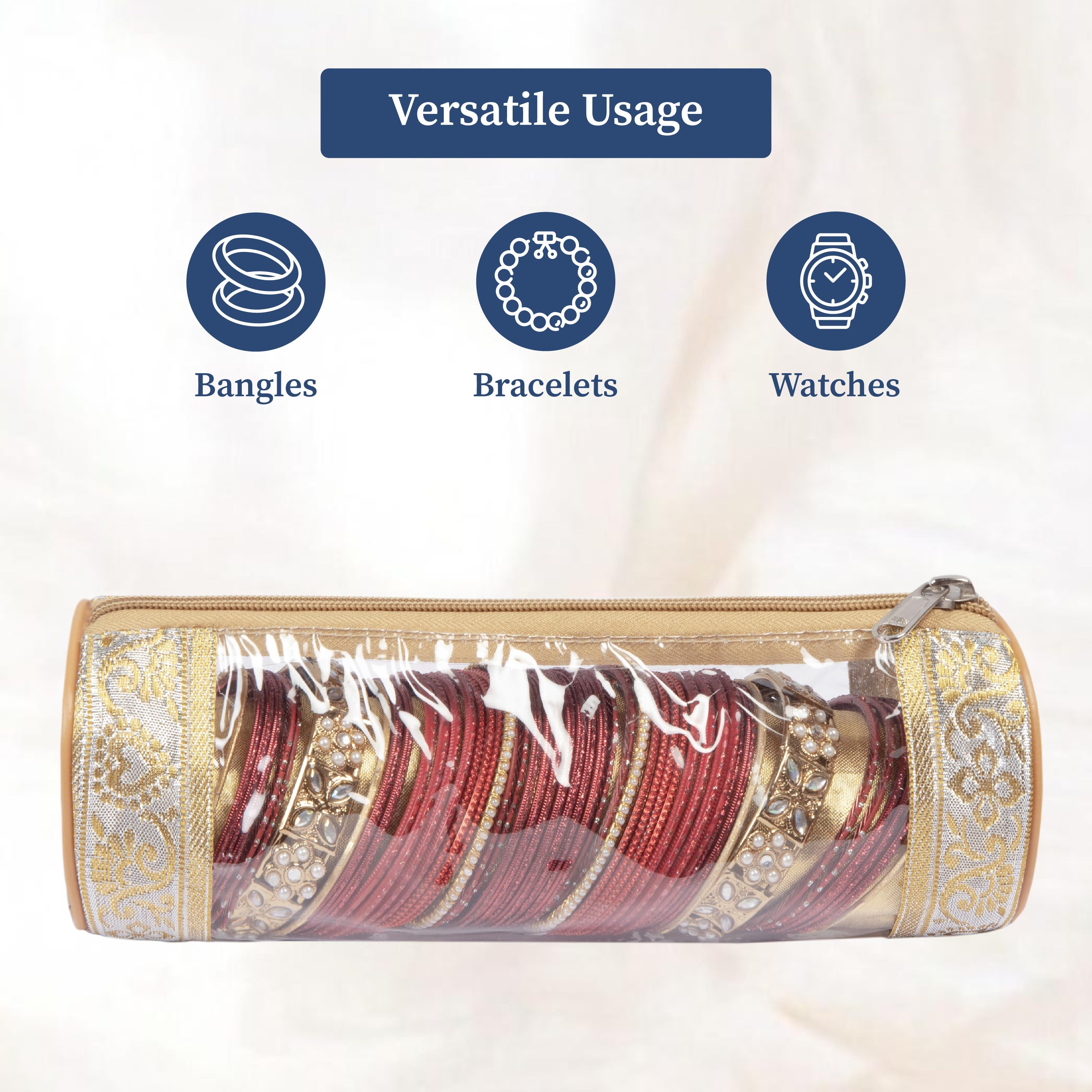 Bangle Pouch, Transparent Bangle Organizer