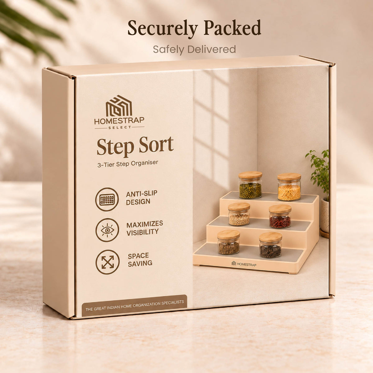 Step Sort – 3-Tier Shelf Organizer