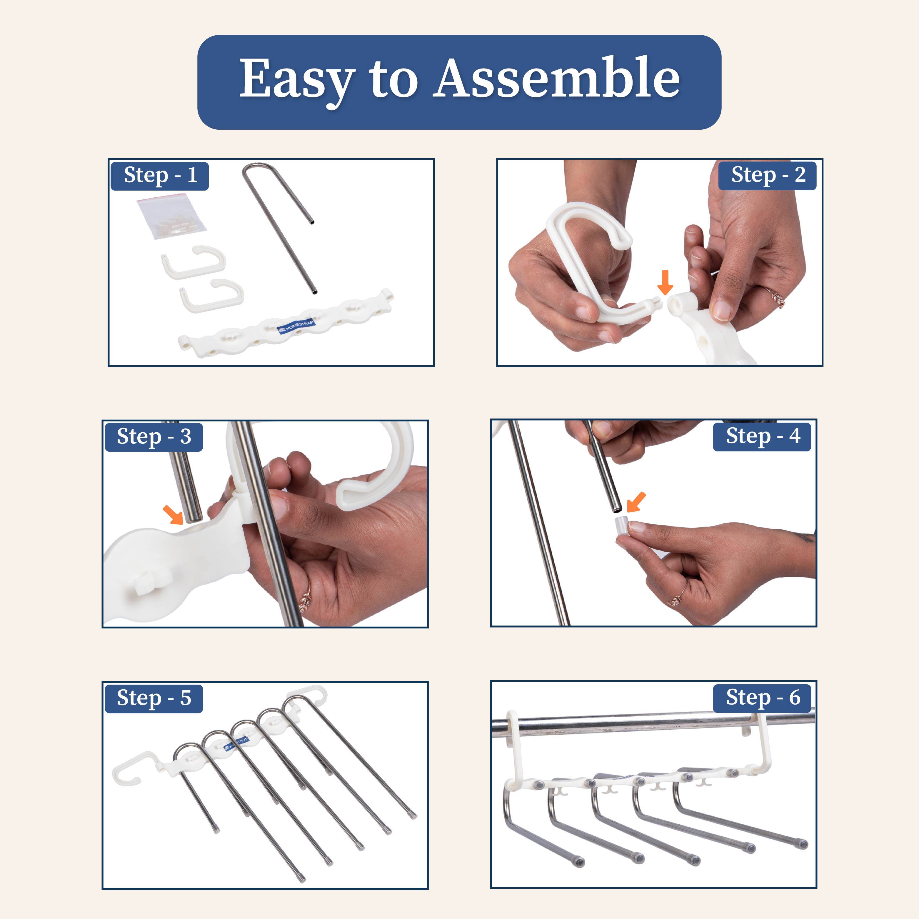 Space-Saver 5-in-1 Hanger | Multi-Layer Foldable Hanger