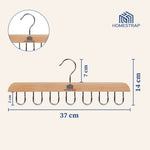 14 Multi-Hook Durable Wood Hanger - Homestrap