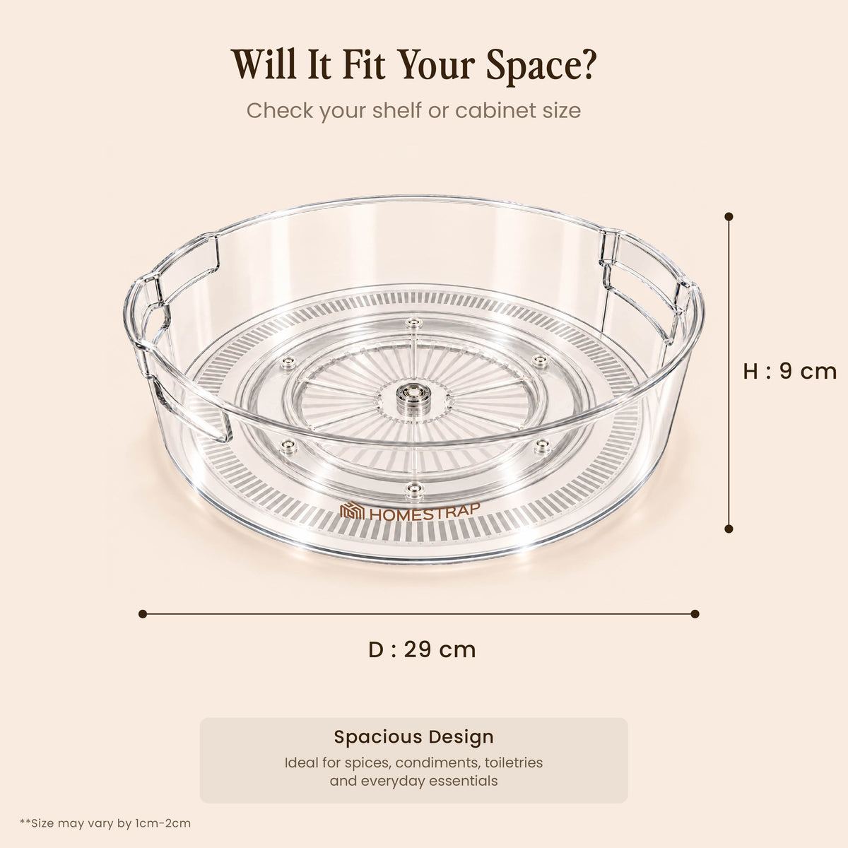 Spin Tray – 360° Rotating Storage Organizer