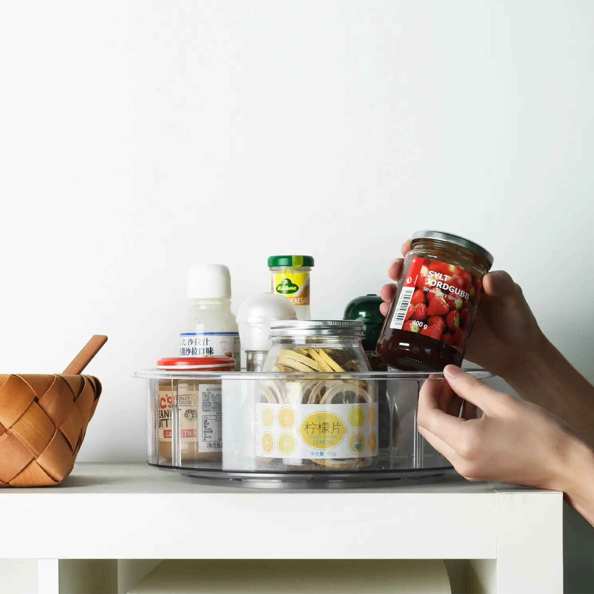 360° Multipurpose Rotating Organizer Tray with division| Lazy Susan