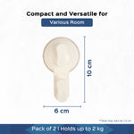 2-in-1 Suction & Adhesive Hooks|Set of 2 - Homestrap