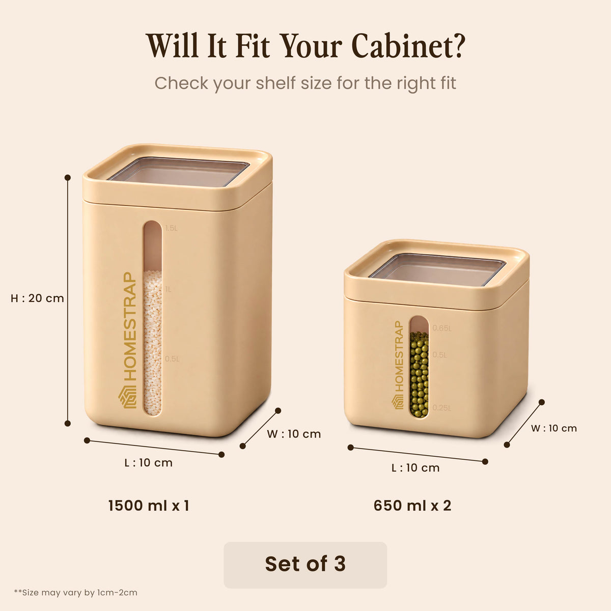 Stack Line – Airtight Canister Set of 3