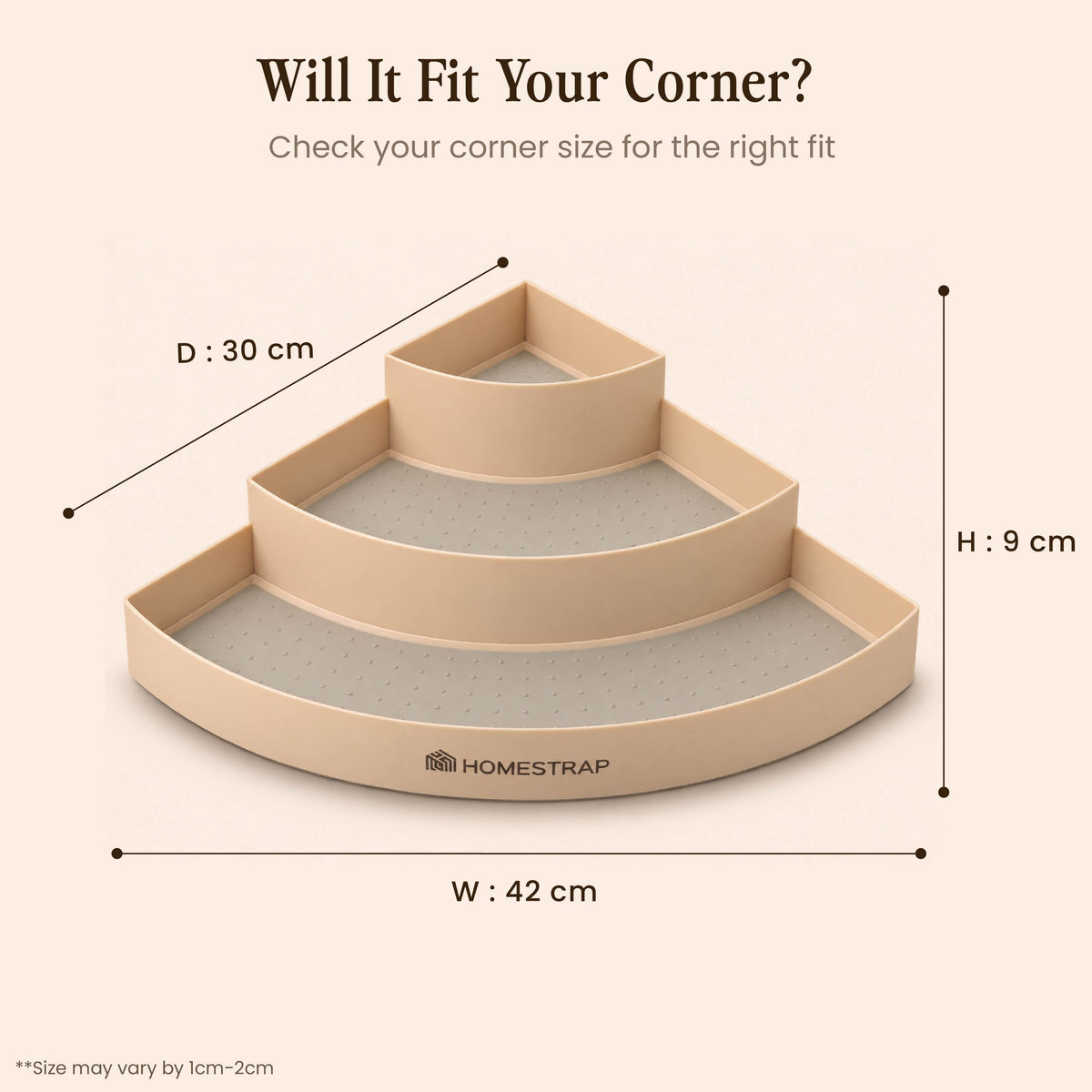 Corner Sort – 3-Tier Corner Organizer