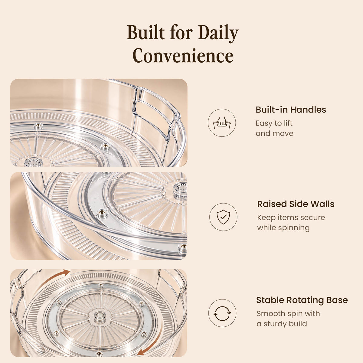 Spin Tray – 360° Rotating Storage Organizer