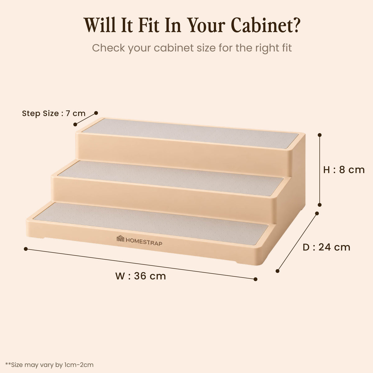 Step Sort – 3-Tier Shelf Organizer