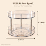 Twin Tier Spin – 2-Tier Rotating Organizer