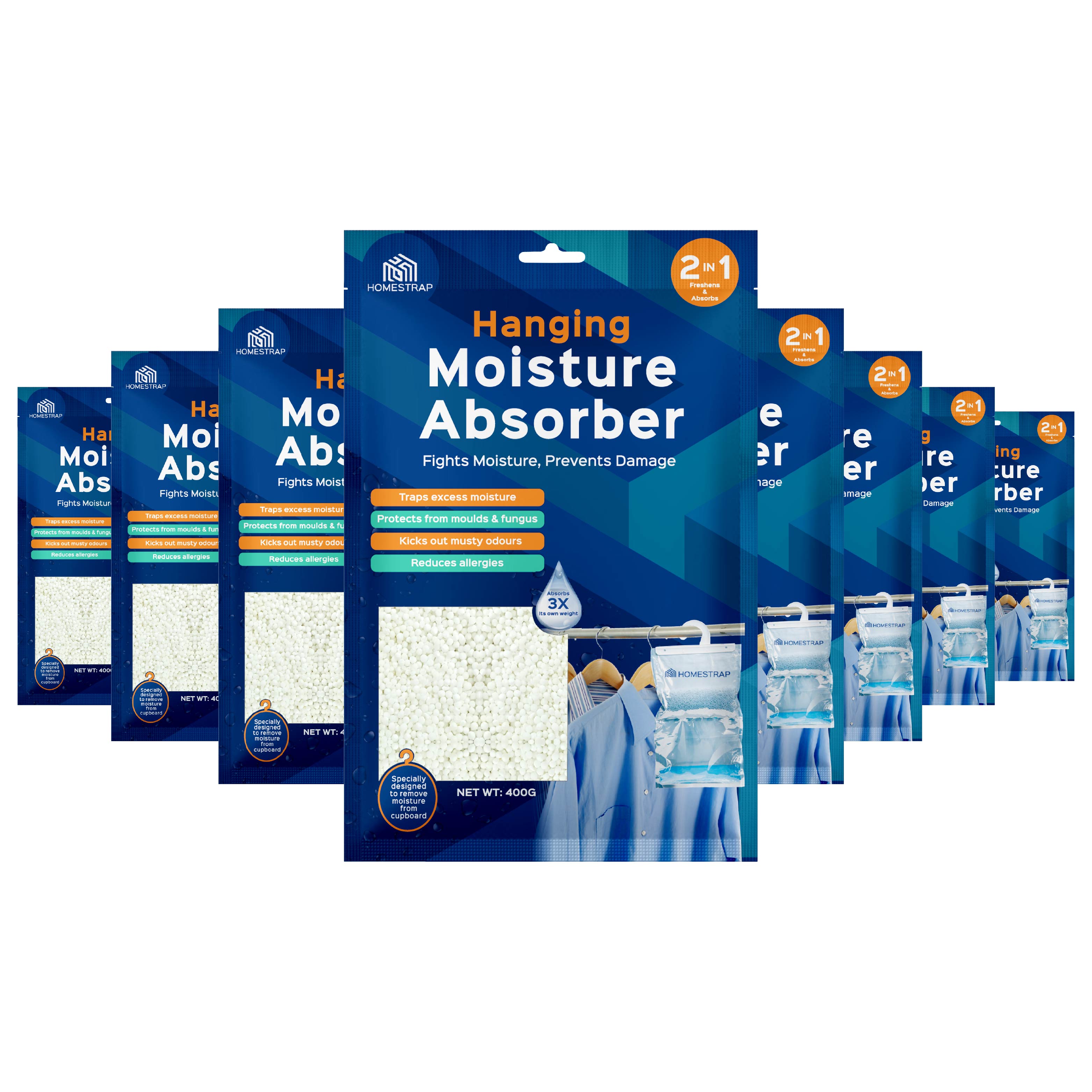 Moisture Absorber Hanging Pouch 400 Gram