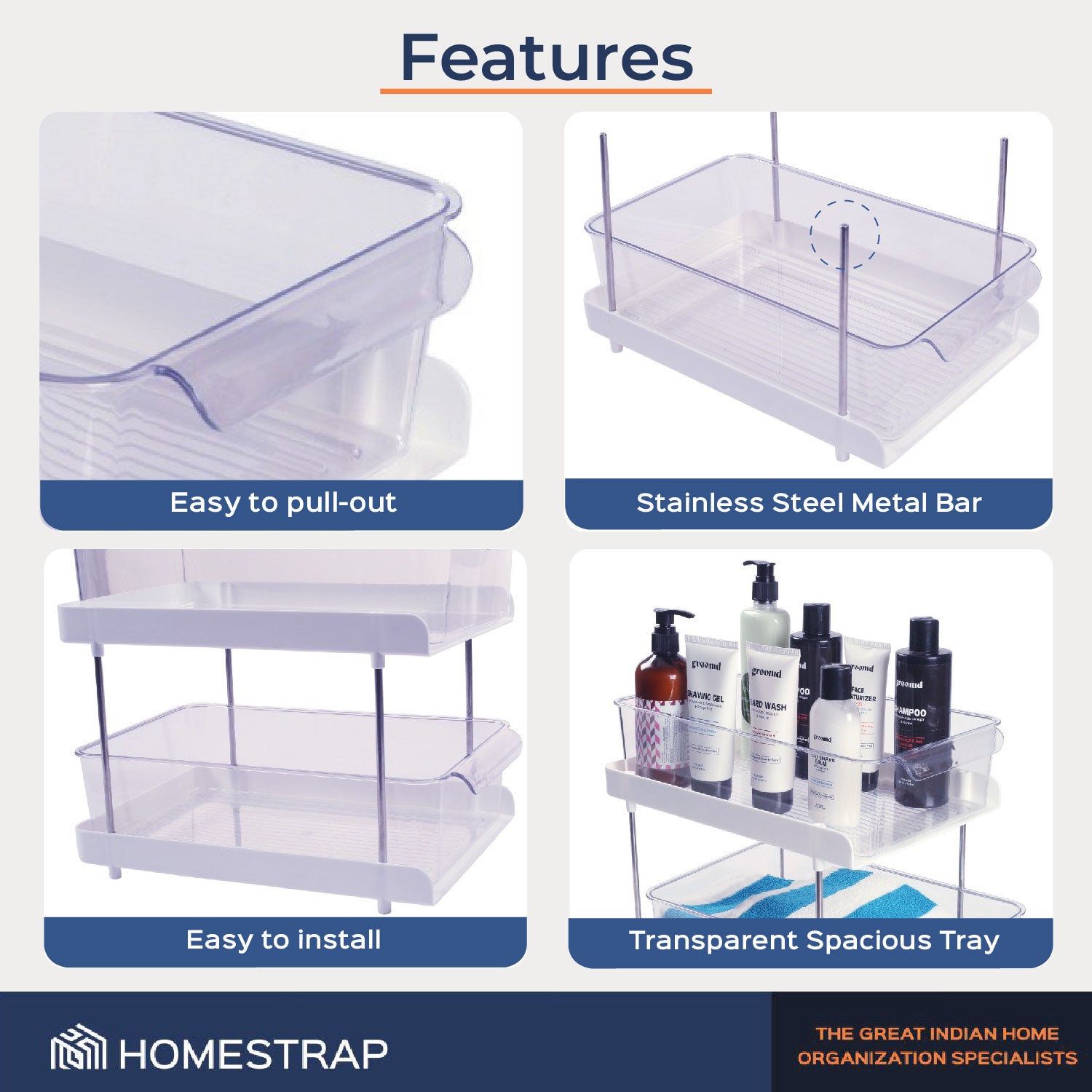 Trio Stack | 3 Tier Shelf Organizer