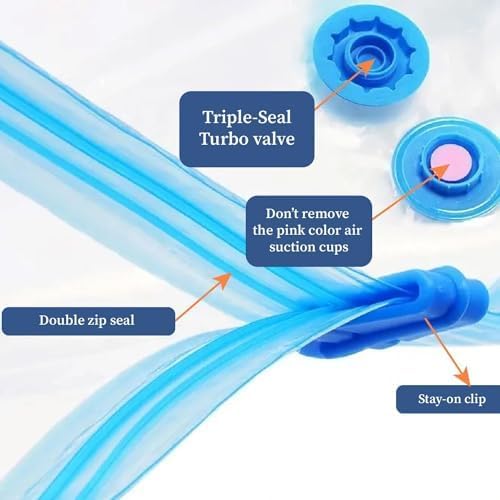 Vacuum Bag | Space Saver Compression Bags with Free Vacuum Pump - Homestrap