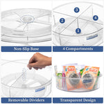 360° Multipurpose Rotating Organizer Tray with division| Lazy Susan