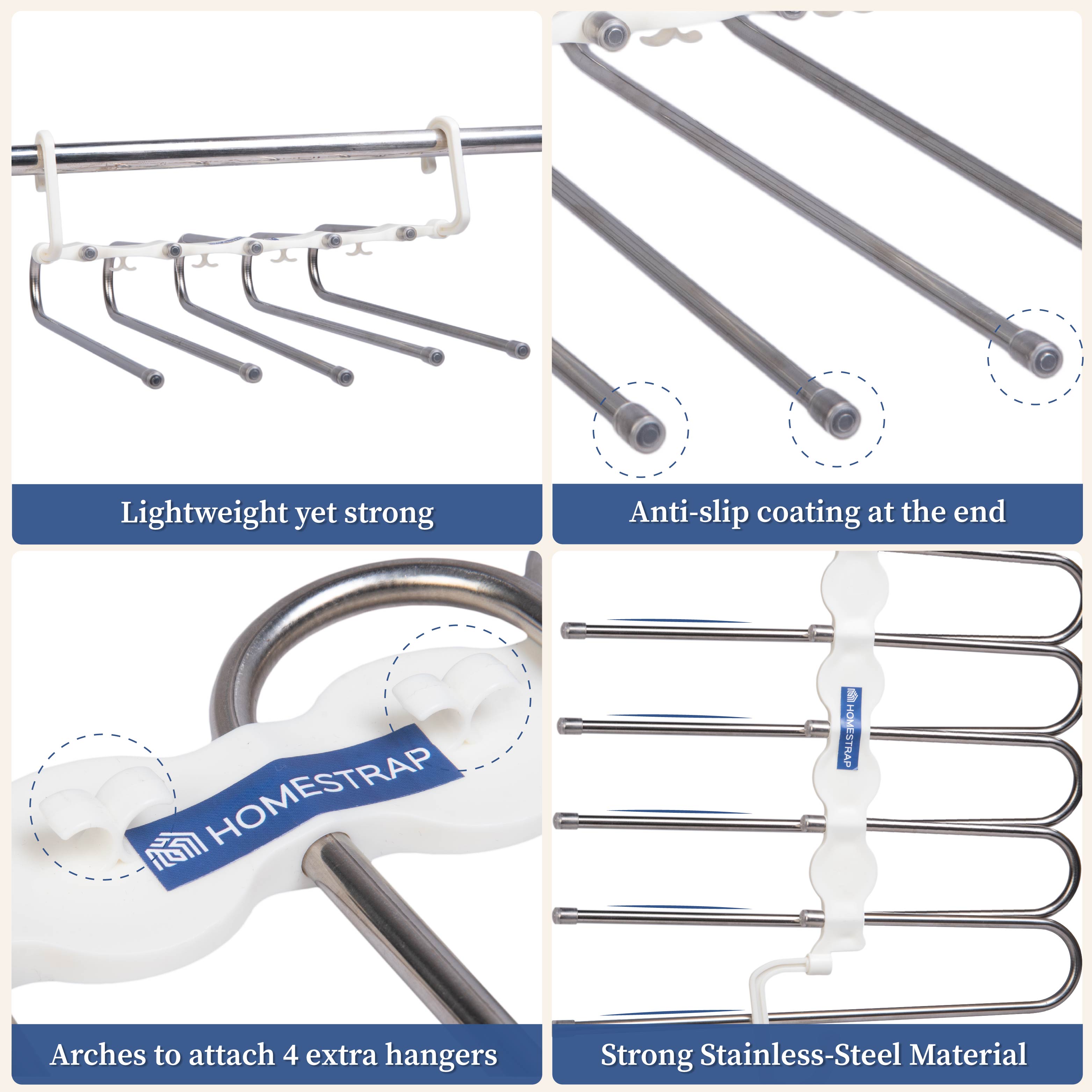 Space-Saver 5-in-1 Hanger | Multi-Layer Foldable Hanger