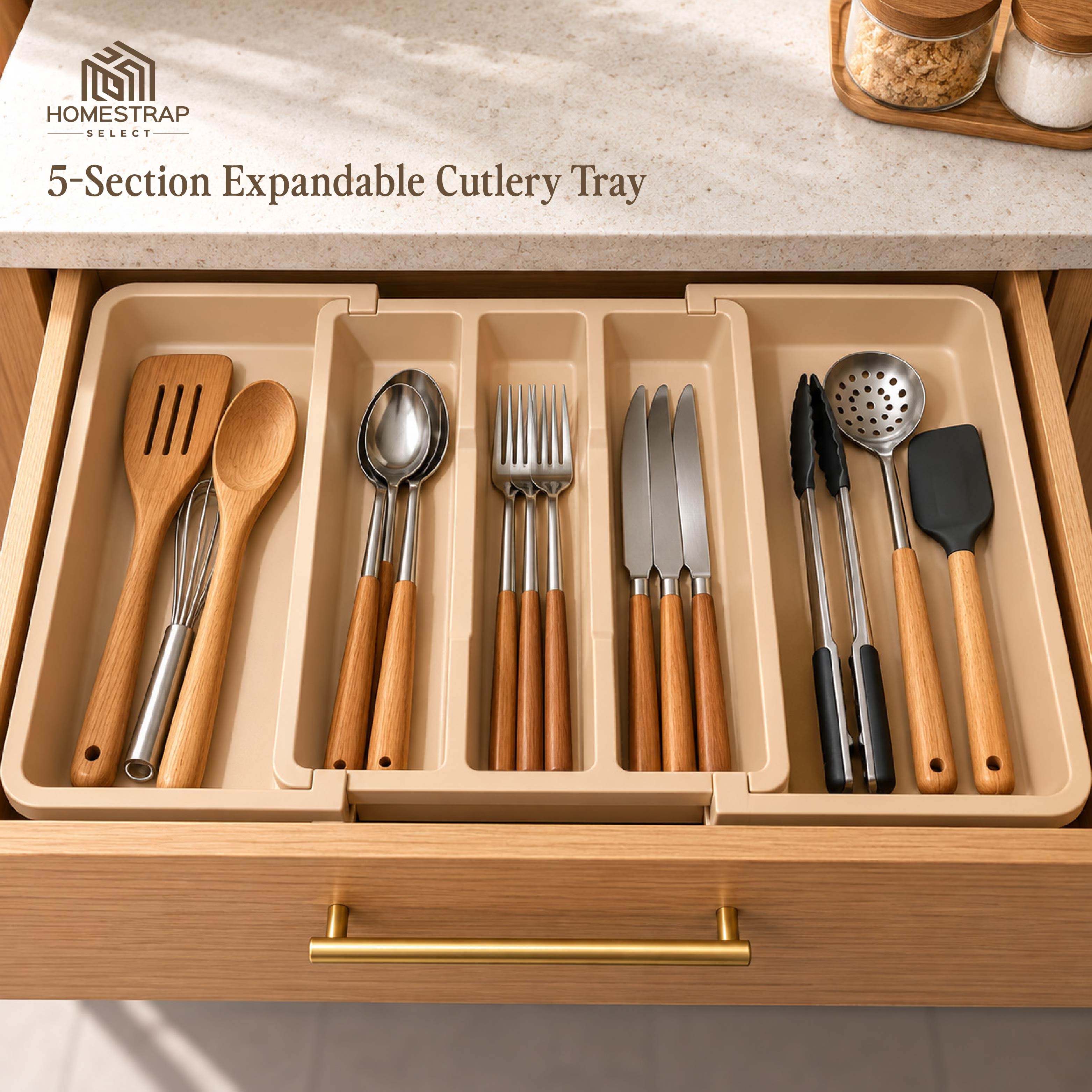 Expand & Sort – Expandable Drawer Organizer
