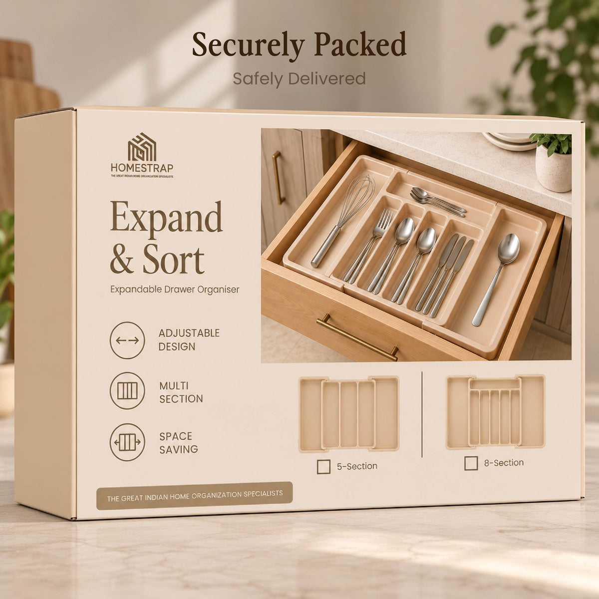 Expand & Sort – Expandable Drawer Organizer