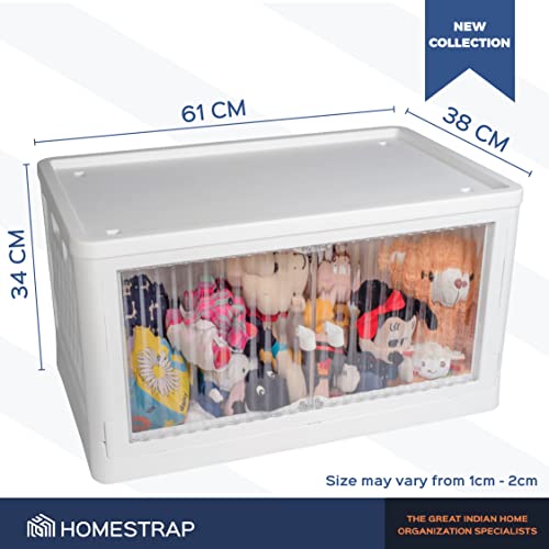 Foldable Stackable Storage Box | Basket with Wheels